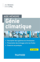 Aide-memoire genie climatique - 6e ed. - description des systemes, presentation des echanges entre l