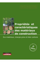 Proprietes et caracteristiques des materiaux de construction - eco-m