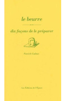 Le beurre, dix facons de le preparer - illustrations, noir et blanc