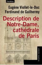 Description de notre-dame, cathedrale de paris