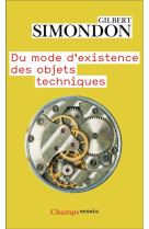 Du mode d'existence des objets techniques