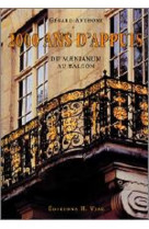 2000 ans d'appuis - du maenium au balcon