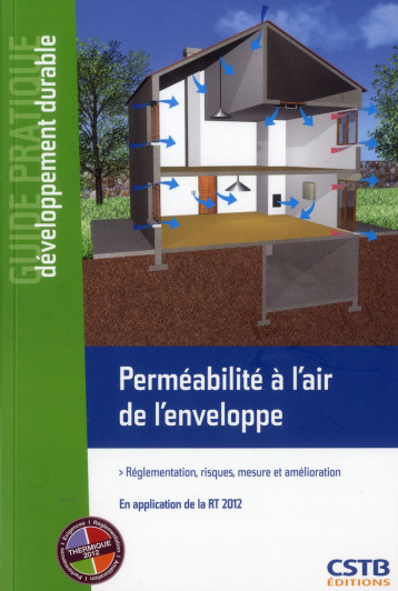 PERMEABILITE A L'AIR DE L'ENVELOPPE - REGLEMENTATION, RISQUES, MESURE ET AMELIORATION. EN APPLICATIO - JOBERT ROMUALD - CSTB