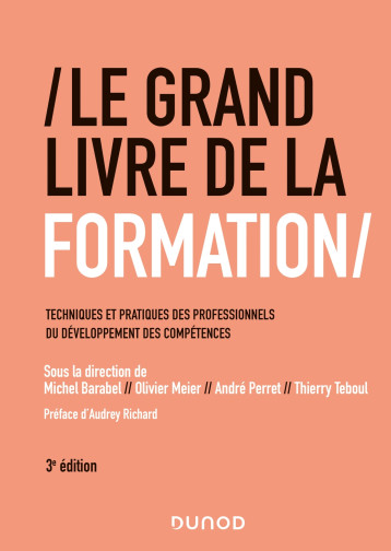 Le Grand Livre de la Formation - 3e éd. - Techniques et pratiques des professionnels du développemen - Michel Barabel - DUNOD