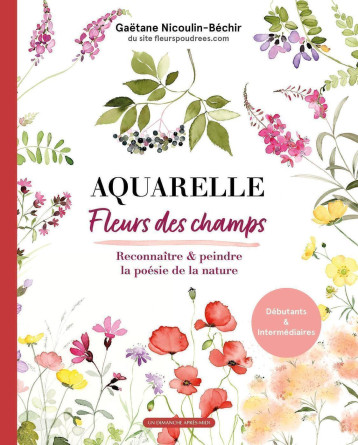 Aquarelle fleurs des champs - Gaëtane Nicoulin - UDAM