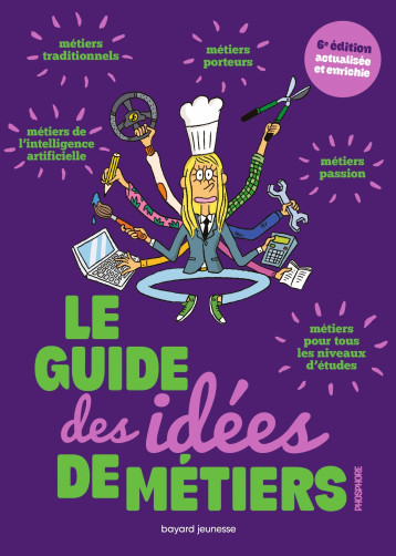 Le guide des idées de métiers - SANDRINE POUVERREAU - BAYARD JEUNESSE